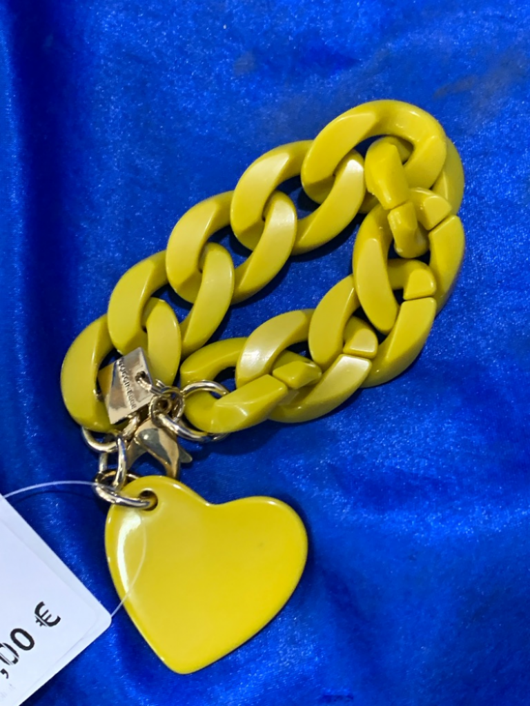Mercatopoli BRACCIALE GIALLO COCCINELLE CUORE