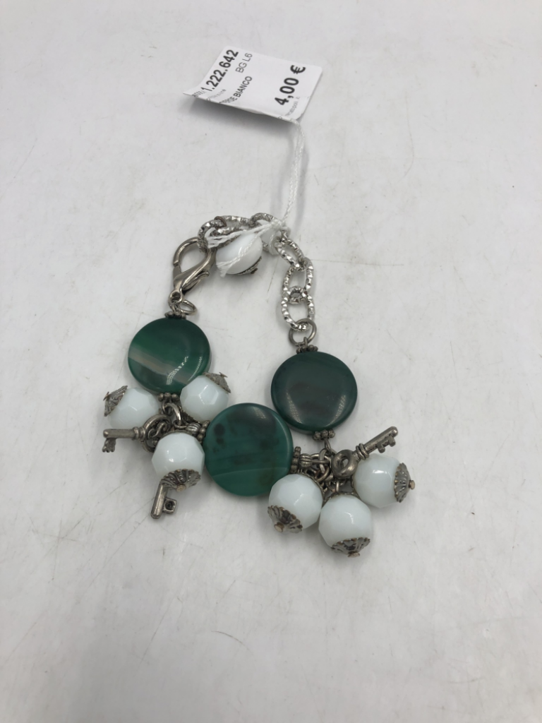 Mercatopoli Braccialetto Verde Bianco