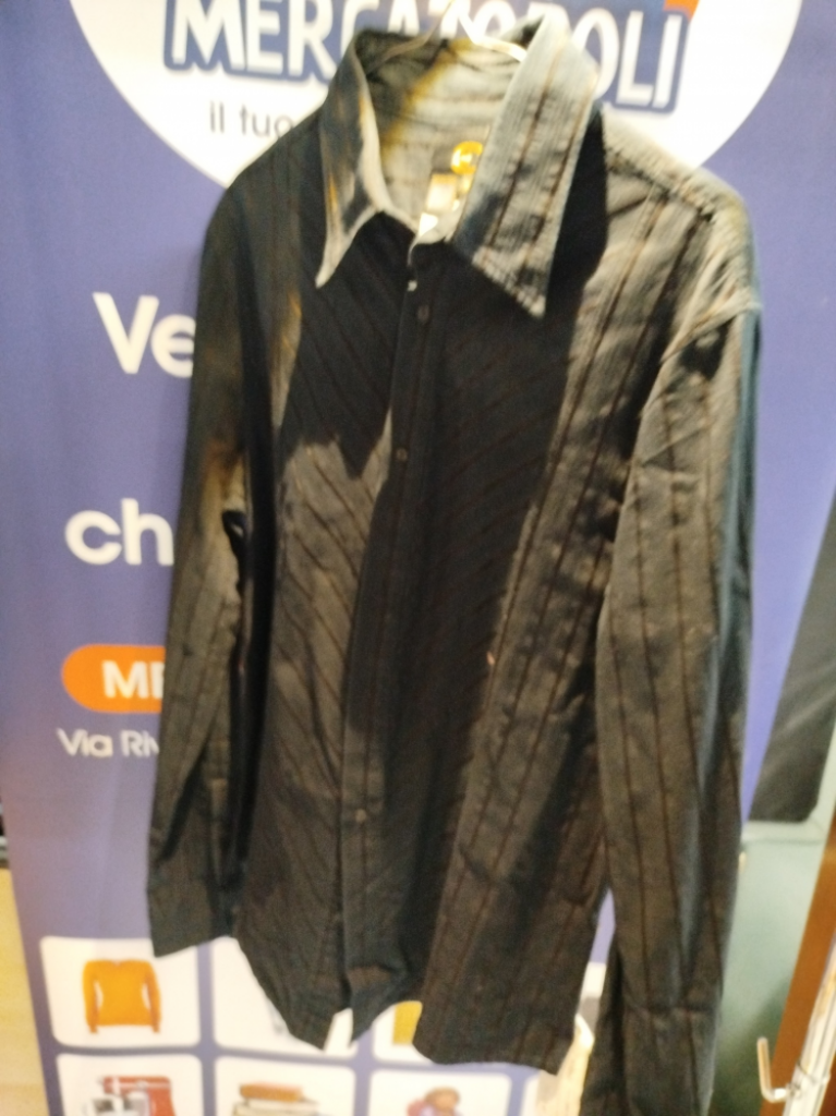 Mercatopoli Camicia Nera Just Cavalli Uomo Tg 56