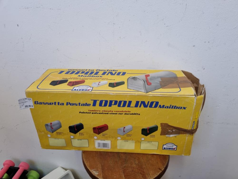 Mercatopoli Cassetta Posta Con Asta Topolino