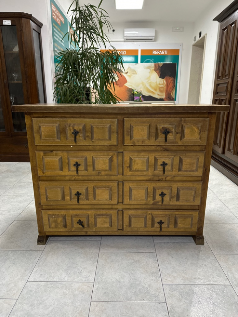 Mercatopoli Cassettiera Legno L110 H82 P37