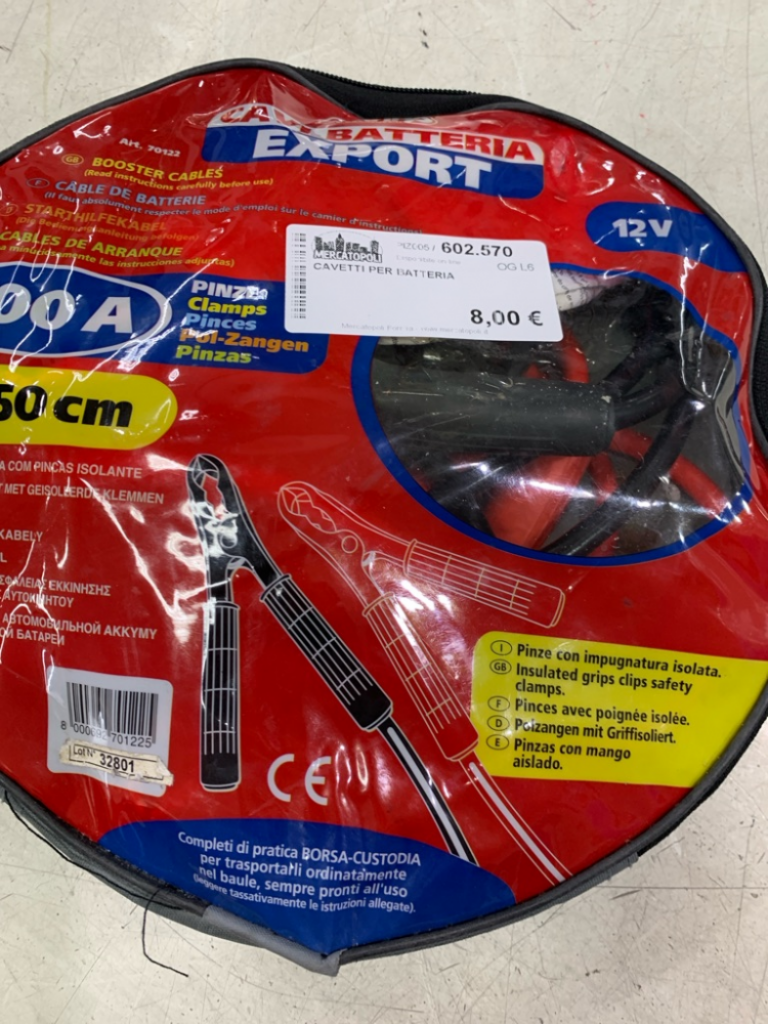 Mercatopoli Cavetti Per Batteria