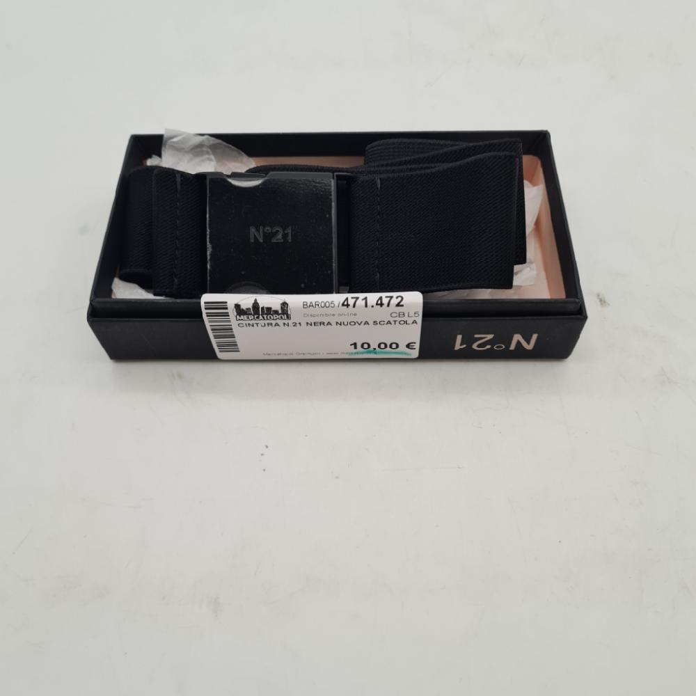 Mercatopoli Cintura N.21 Nera Nuova Scatola