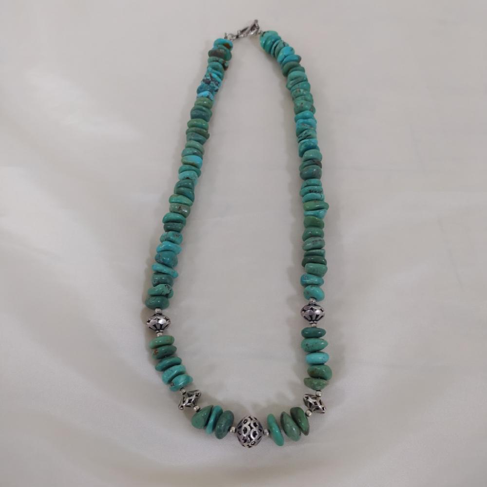 Mercatopoli Collana Tasselli Turchese