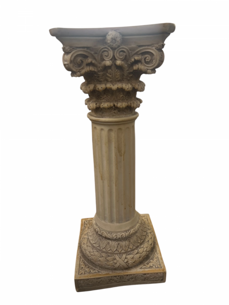 Mercatopoli Colonna Resina Fregi Rilievo 21x21x52