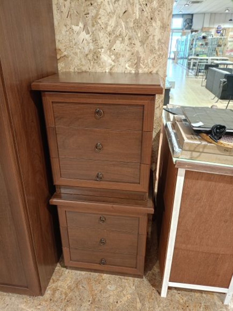 Mercatopoli Coppia Comodini Noce