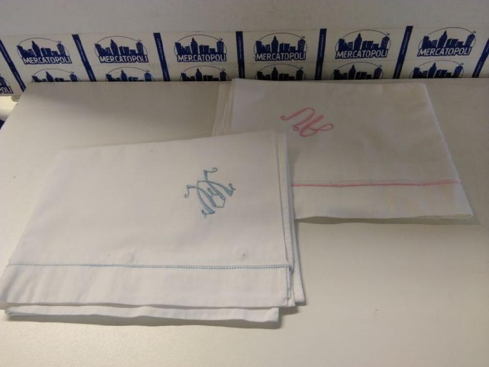 Mercatopoli COPPIA FEDERE BIANCHE CON INIZIALI