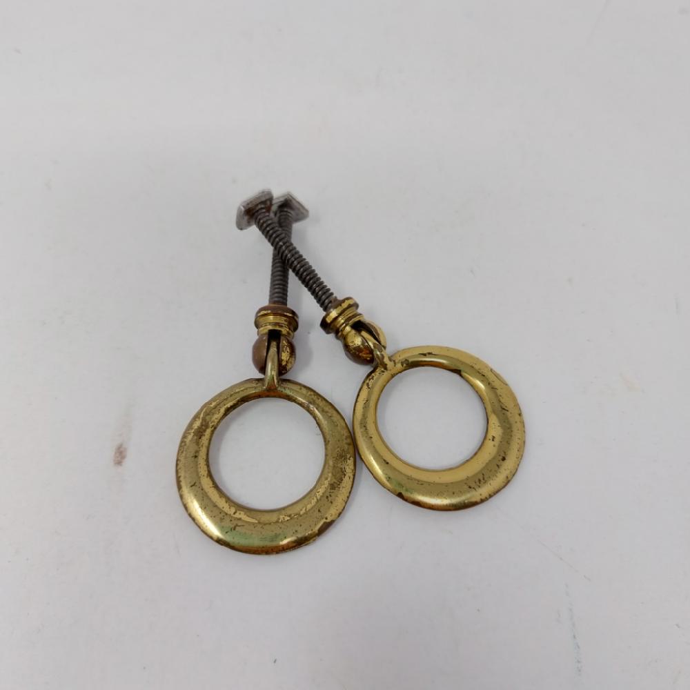 Mercatopoli Coppia Manigliette Cerchi Ottone