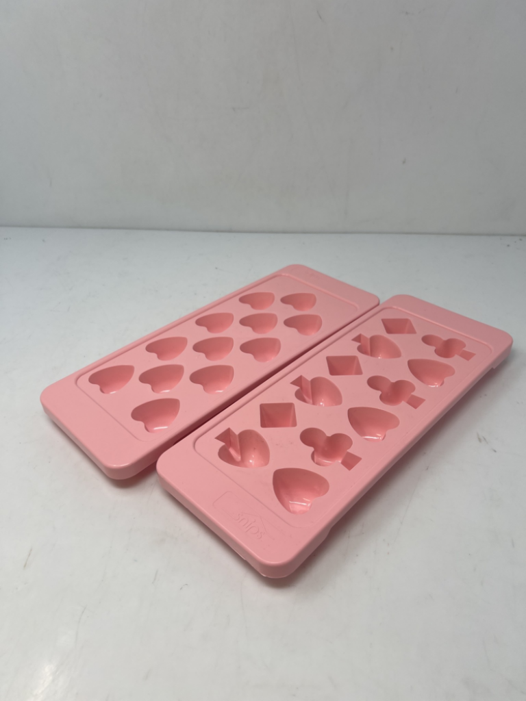 Mercatopoli Coppia Stampi Ghiaccio Rosa Formine