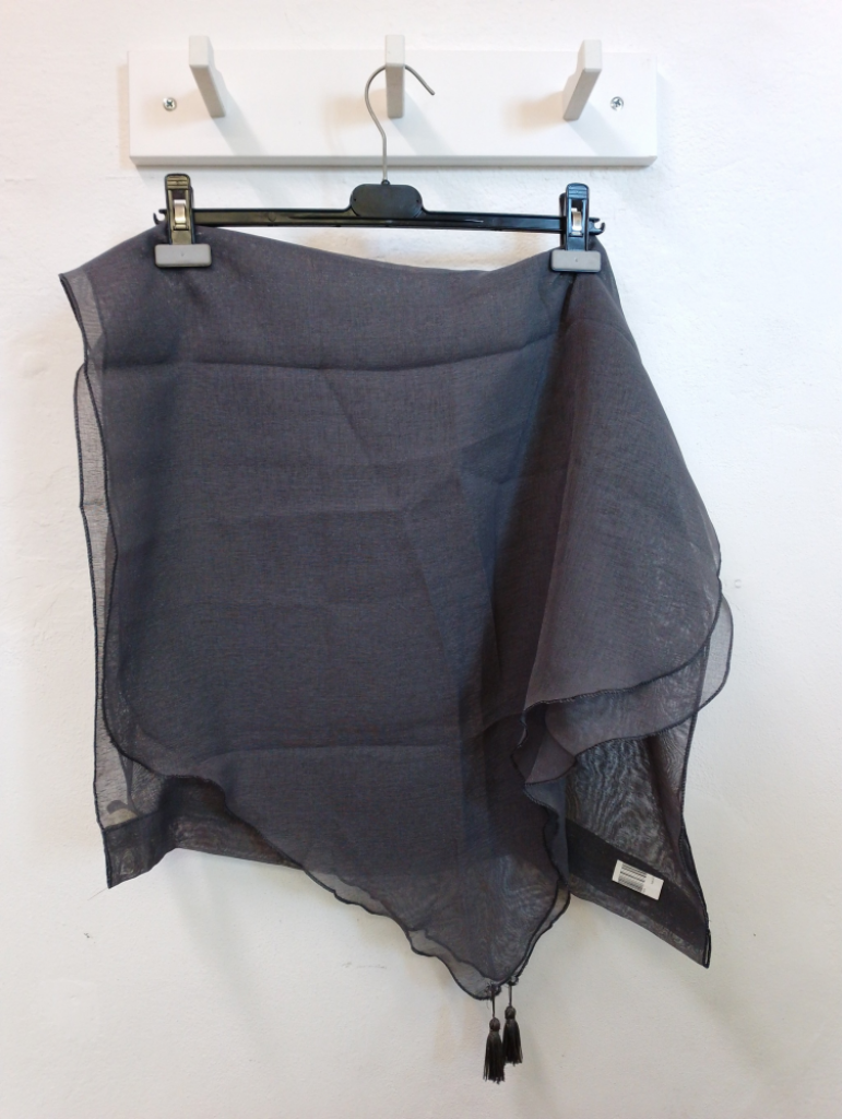 Mercatopoli Coppia Teli Tenda Grigi Con Nappina