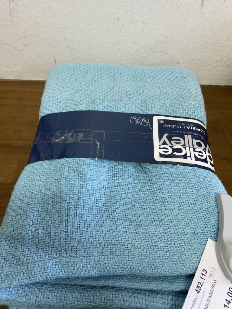 Mercatopoli Copriletto Singolo Azzurro