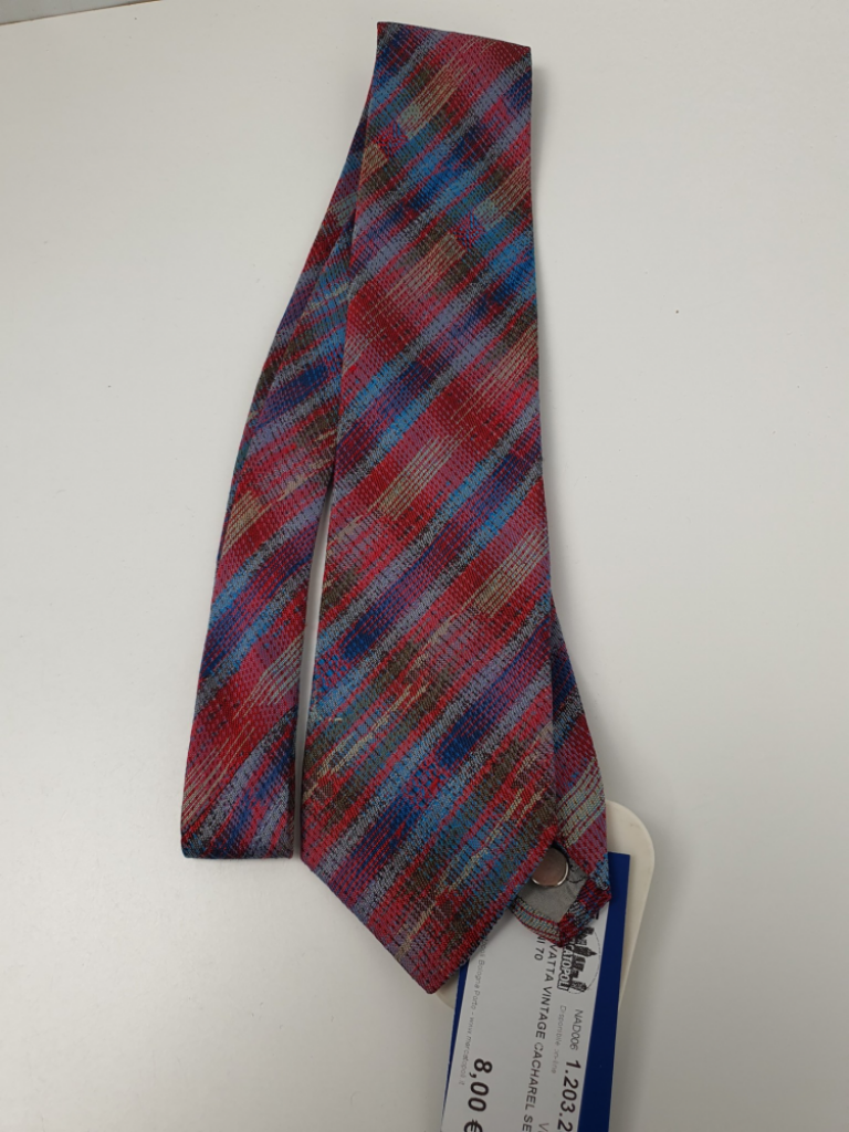 Mercatopoli Cravatta Vintage Cacharel Seta Anni 70