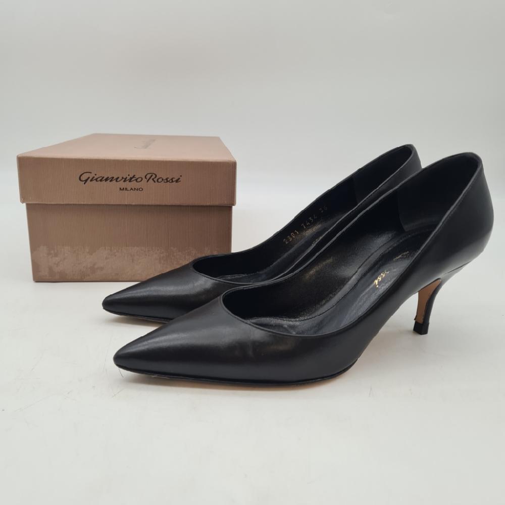 Mercatopoli Decoltè Rossi N36 Pelle Nero + Scatola