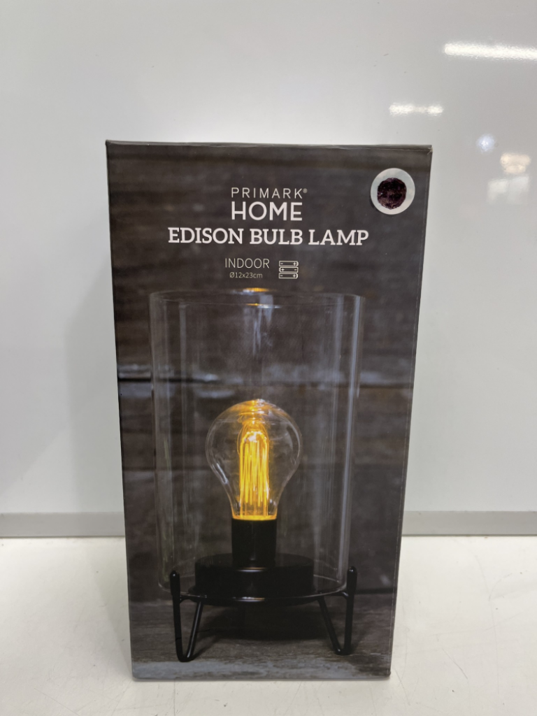 Mercatopoli Edison Bulb Lamp Con Batterie Incluse