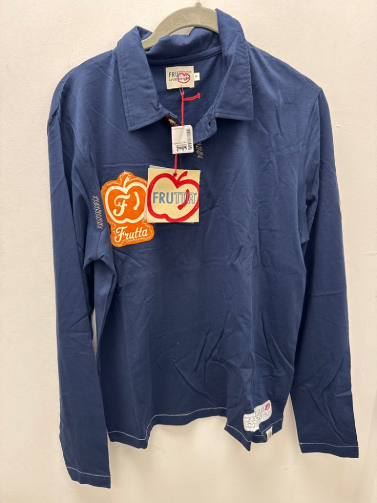 Mercatopoli Frutta Maglia Polo Blu Uomo M