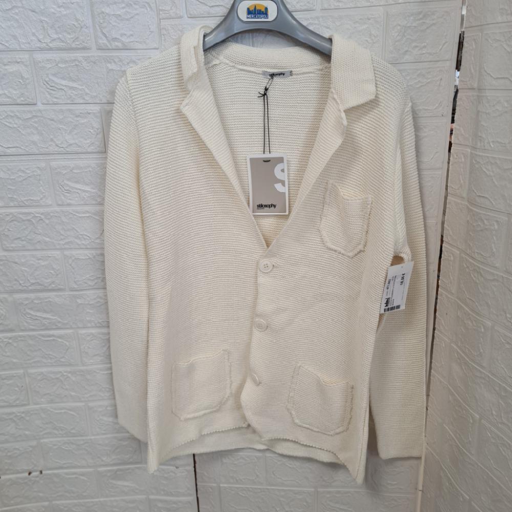 Mercatopoli Giacca Stilosophy U Tg M Cotonr Bianca