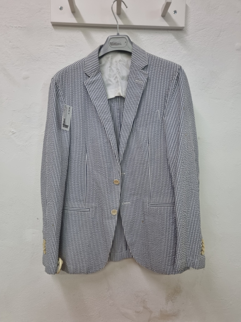 Mercatopoli Giacca U Riga Bianca E Azzurra Tg M