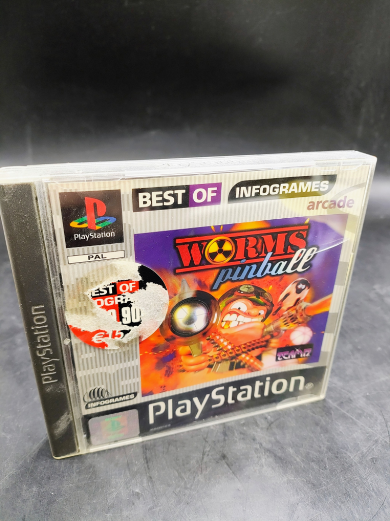 Mercatopoli GIOCO PS1 WORMS PINBALL + LIBRETTO