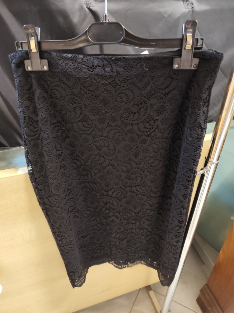 Mercatopoli Gonna Pizzo Nera Tg M/l