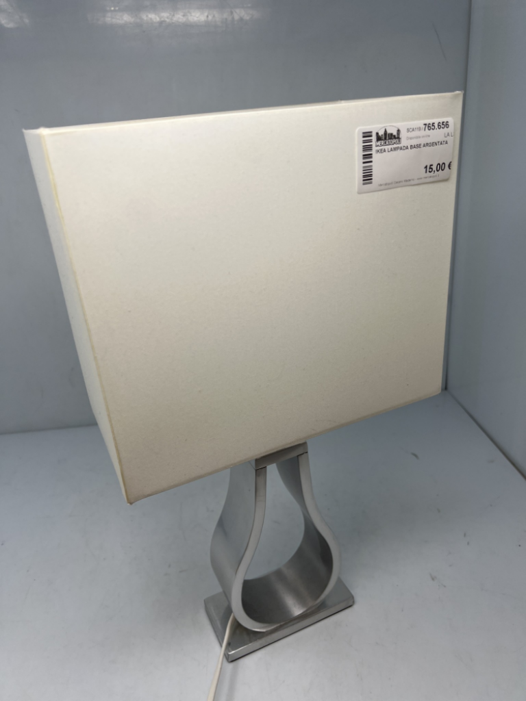 Mercatopoli Ikea Lampada Base Argentata