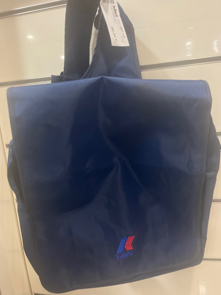 Mercatopoli K Way Borsa Blu