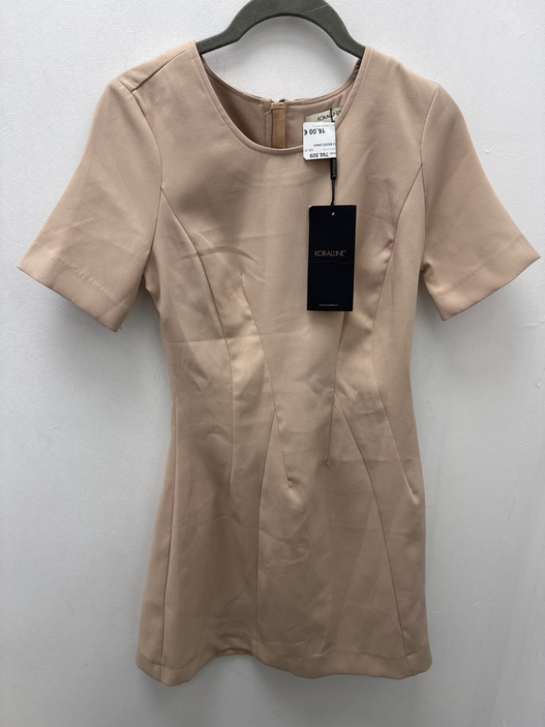 Mercatopoli Koralline Abito Beige Dman Corta D 42