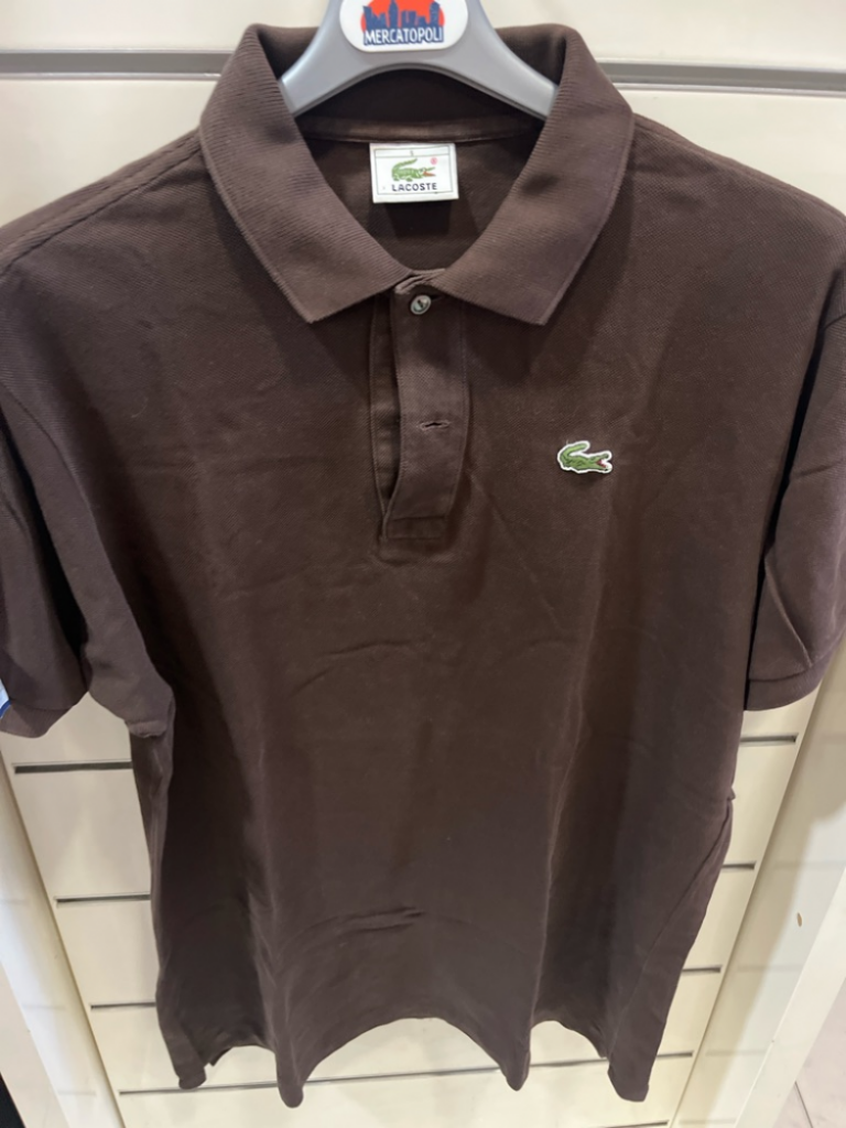 Mercatopoli Lacoste Polo Da Uomo Marrone Tg. 5