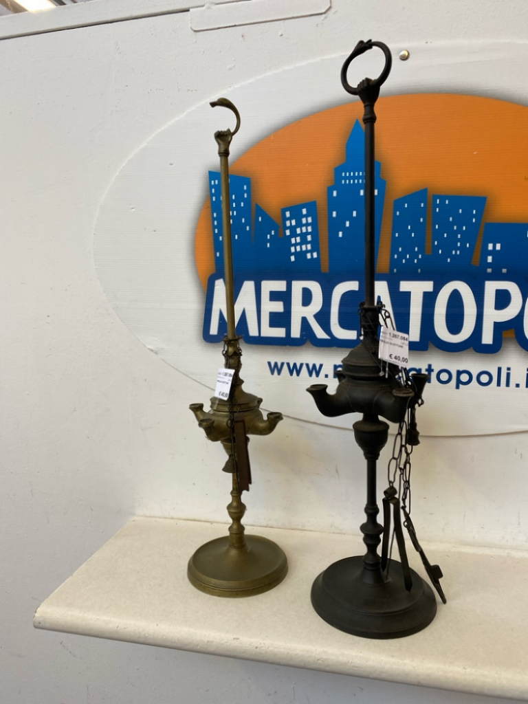 Mercatopoli Lampada A Petrolio In Ottone