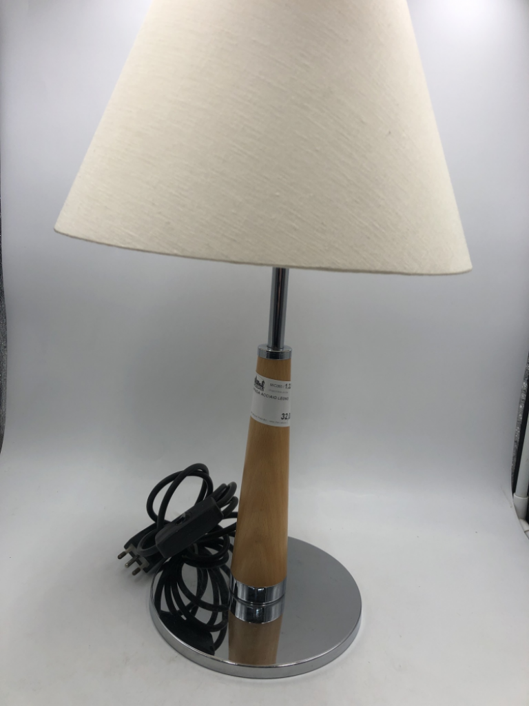 Mercatopoli Lampada Acciaio Legno