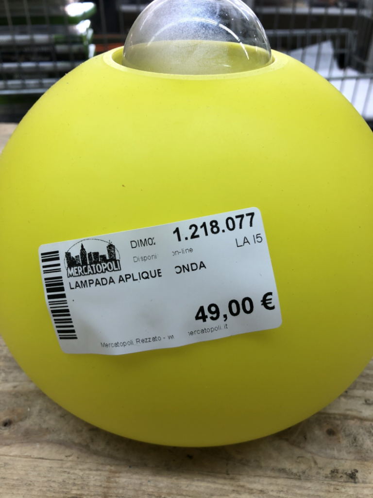 Mercatopoli Lampada Aplique Tonda