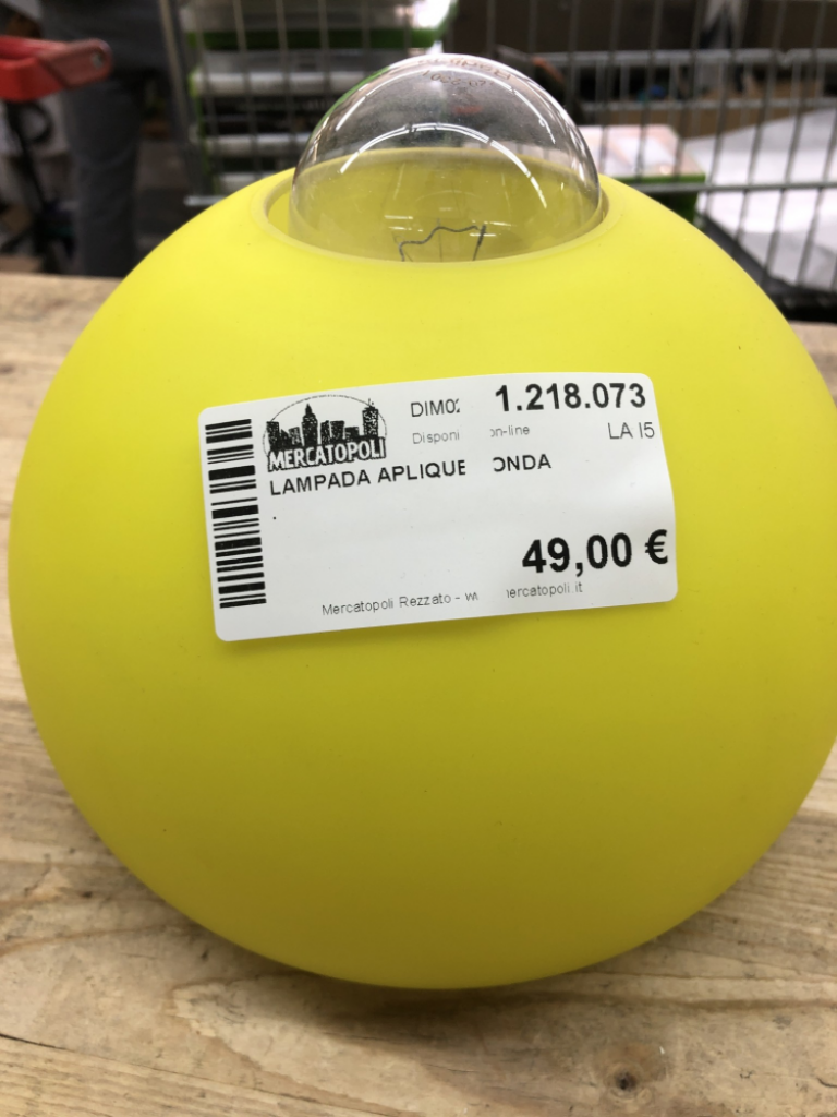 Mercatopoli Lampada Aplique Tonda