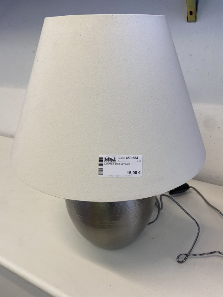 Mercatopoli Lampada base Metallo