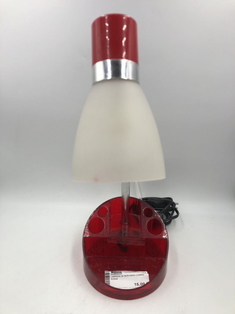 Mercatopoli Lampada Da Scrivania Livarno Rossa