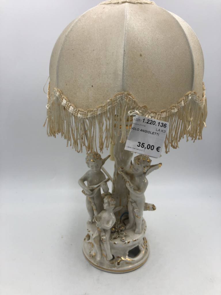 Mercatopoli Lampada Da Tavolo Angioletti Ceramica