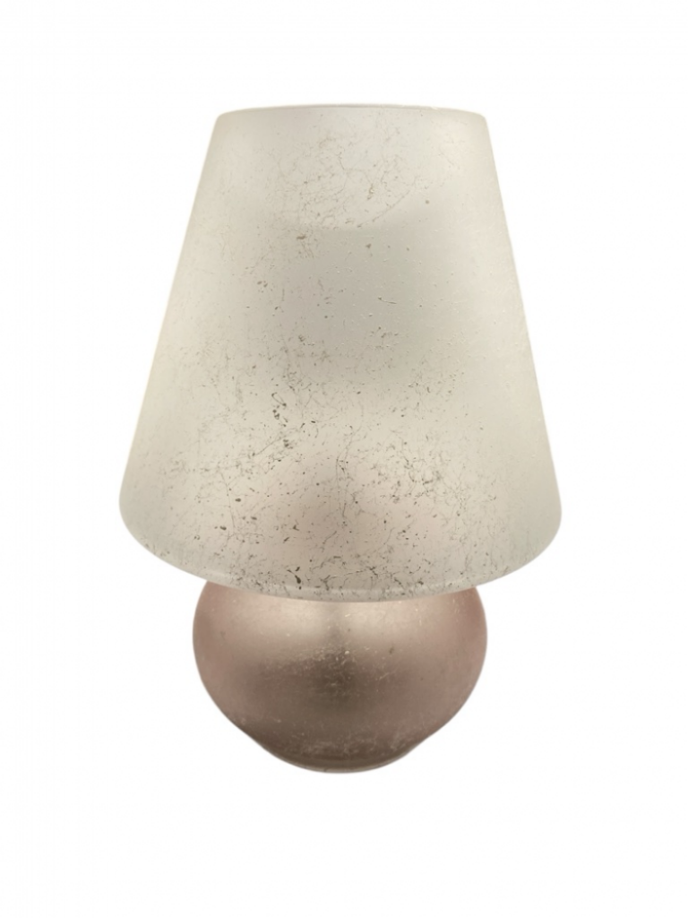 Mercatopoli Lampada Da Tavolo Col Rosa E Bianca