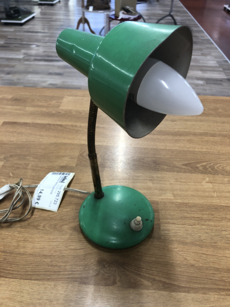 Mercatopoli Lampada Verde Vintage