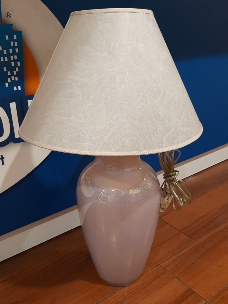 Mercatopoli Lampada Vetro Murano AVA Rosa 48 Cm