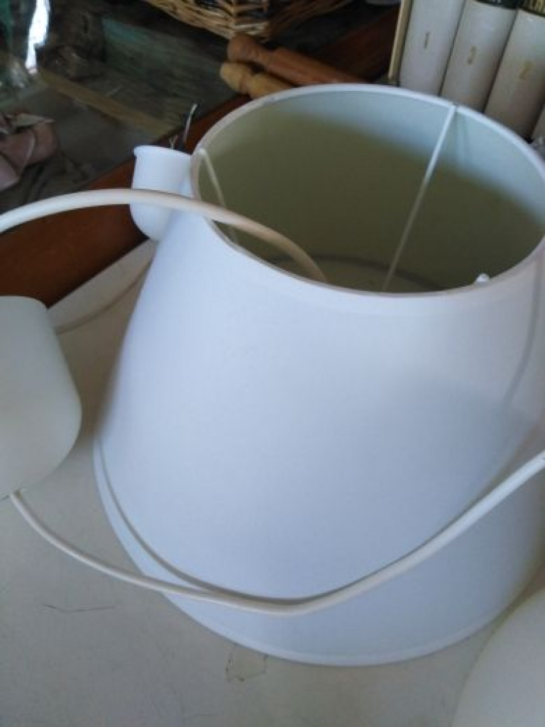 Mercatopoli Lampadario 1 Luce Bianco Diam 30