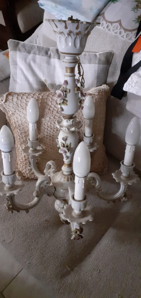 Mercatopoli Lampadario Capodimonte 5 Braccia