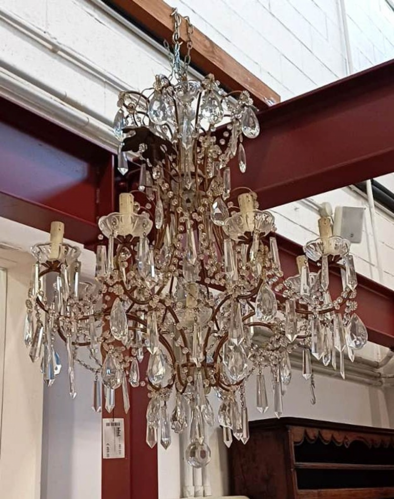 Mercatopoli Lampadario Gocce D'epoca