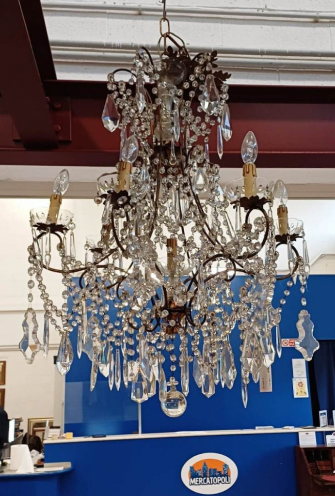 Mercatopoli Lampadario Gocce D'epoca