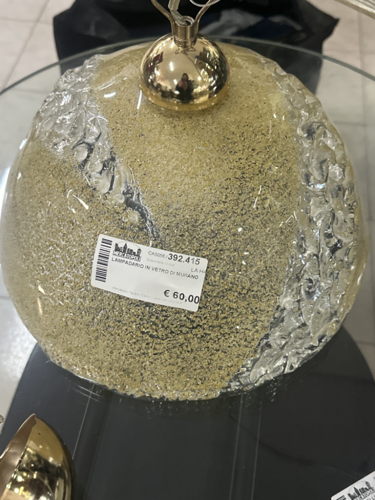 Mercatopoli Lampadario In Vetro Di Murano