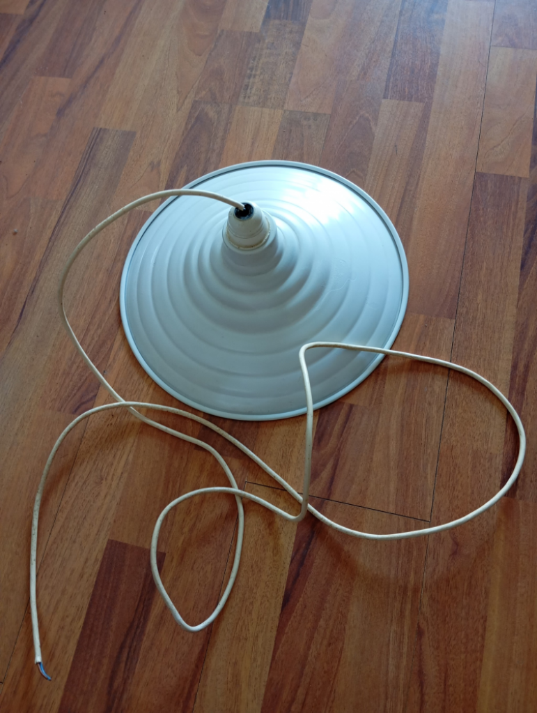 Mercatopoli Lampadario Metallo Bianco Cucina