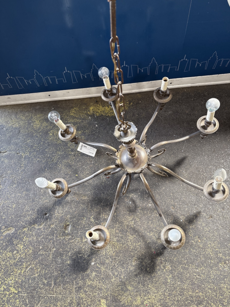 Mercatopoli LAMPADARIO OTTONE 8 LUCI