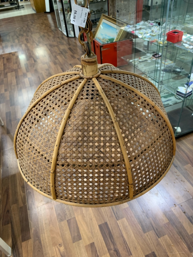 Mercatopoli LAMPADARIO RATTAN PAGLIA DIAM.54 W