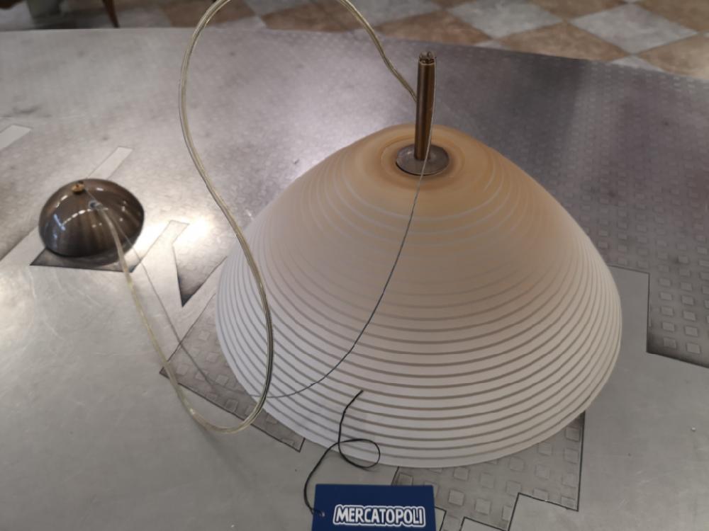 Mercatopoli Lampadario Vetro Satinato