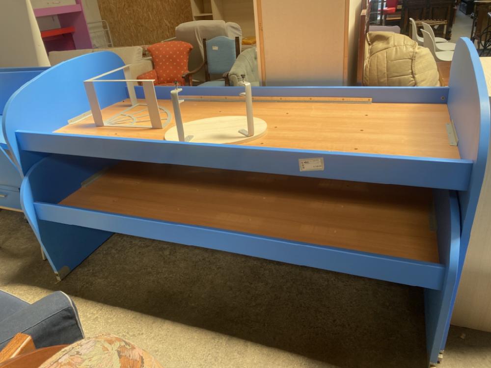 Mercatopoli LETTO SINGOLO DOPPIO CELESTE