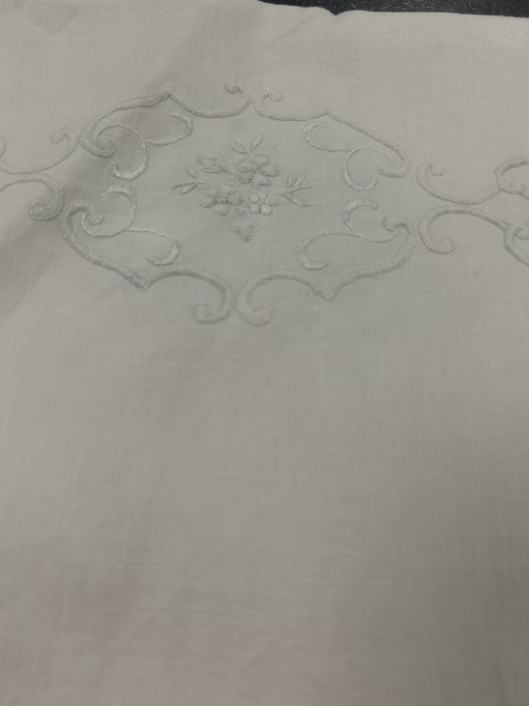 Mercatopoli Lino Asciugamno Greche Ricamate