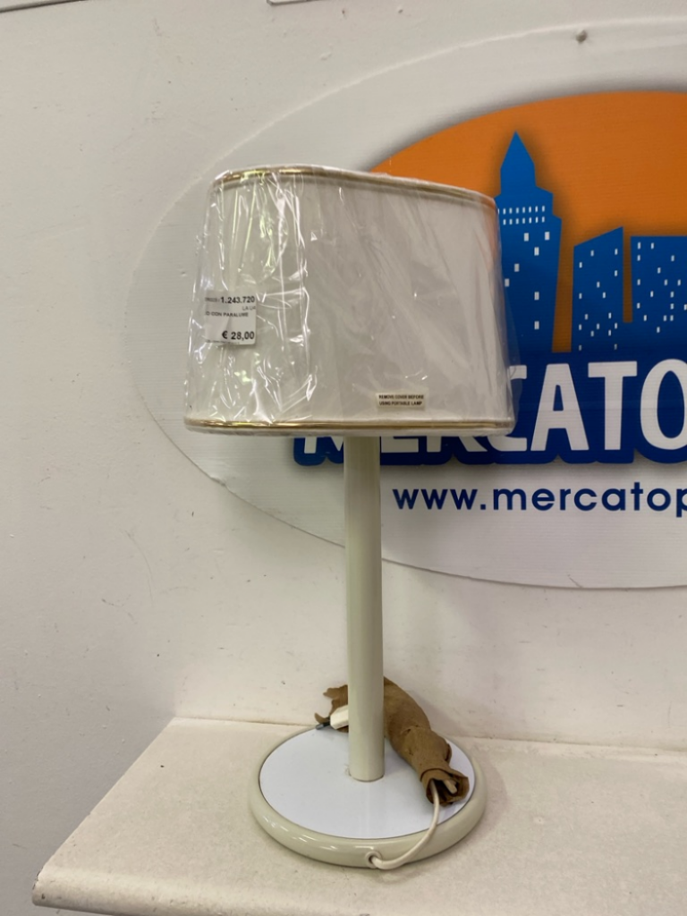 Mercatopoli Lume Da Tavolo Con Paralume