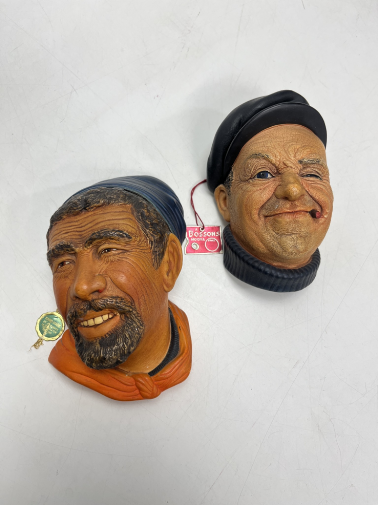 Mercatopoli Maschera Gesso Dipinta Bossons 15 Cm